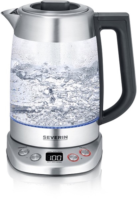 Severin  WK 3480  GLAS TEE/WASSERKOCHER (Edelstahl/Glas) von Severin