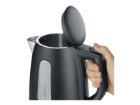 Severin WK 9553, 1 l, 2200 W, Schwarz, Kunststoff, Edelstahl, Wasserstandsanzeige, Überhitzungsschutz Severin WK 9553, 1 l, 2200 W, Schwarz, Kunststoff, Edelstahl, Wasserstandsanzeige, Überhitzungsschutz von Severin