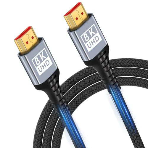 HDMI 2.1 Kabel 3Meter 8K,48Gbps Ultra Highspeed HDMI Kabel 8K@60Hz 4K@120Hz 7680P,HDMI 2.1 unterstützt HDR10 eARC 3D HDCP 2.2 & 2.3,Kompatibel mit PS5/4 X-Box HDTV Blu-ray Player/Monitor/Laptop HDMI 2.1 Kabel 3Meter 8K,48Gbps Ultra Highspeed HDMI Kabel 8K@60Hz 4K@120Hz 7680P,HDMI 2.1 unterstützt HDR10 eARC 3D HDCP 2.2 & 2.3,Kompatibel mit PS5/4 X-Box HDTV Blu-ray Player/Monitor/Laptop von Sewowibo