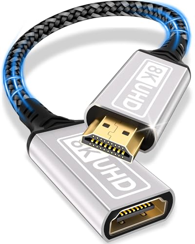 HDMI Verlängerungskabel,0.2M 8K 60HZ 4K 120HZ 144HZ HDMI 2.1 Verlängerung Kabel Stecker auf Buchse 48Gbps Ultra Highspeed UHD eARC HDCP 2.3 Dynamic HDR10+ Kompatibel mit TV Stick,HDTV,PS 5 PS 4 HDMI Verlängerungskabel,0.2M 8K 60HZ 4K 120HZ 144HZ HDMI 2.1 Verlängerung Kabel Stecker auf Buchse 48Gbps Ultra Highspeed UHD eARC HDCP 2.3 Dynamic HDR10+ Kompatibel mit TV Stick,HDTV,PS 5 PS 4 von Sewowibo