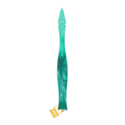 Sewroro 1 Stück Dip-Pen-Halter kalligraphie stifte kassenrollen federhalter kalligraphie Stifthalter-Clip Zeichnungsstift griff Schräger Kalligrafie-Stifthalter Kunstbedarf Metall Green von Sewroro