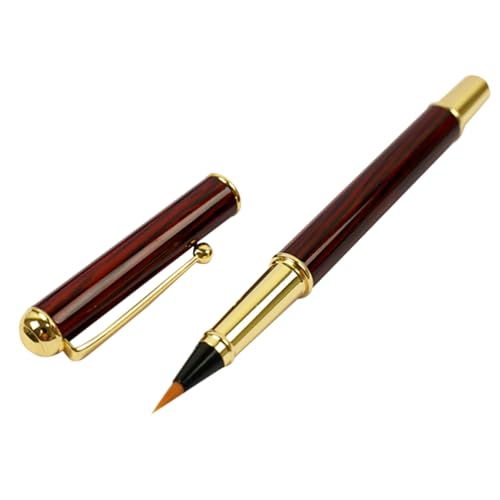 Sewroro 1 Stück Füllerbürste Pinselstift kalligraphie set painting brush Schreib-Pinsel pinselhalter malstifte Unterschrift Malstift Zeichnungsmarker nachfüllen Skizze Zeichenstift Metall von Sewroro