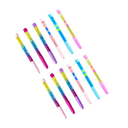 Sewroro 12 Stück Signierstifte Tintenstifte Tierstifte Süße Stifte Freunde Stift Gel Tintenstifte Glitzerstifte Stifte Mit Radiergummi The End Fidget Pen Schwimmender Goldstift von Sewroro