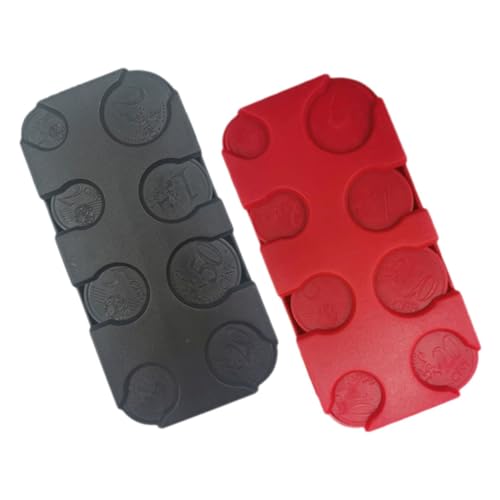 Sewroro 2 Stück Münzaufbewahrungsbox Mülleimer Netz Geldhalter Maschine Autositz Organizer Expander Doppel Auto Untersetzer Wechselgeldspender Für Organizer Wagen von Sewroro