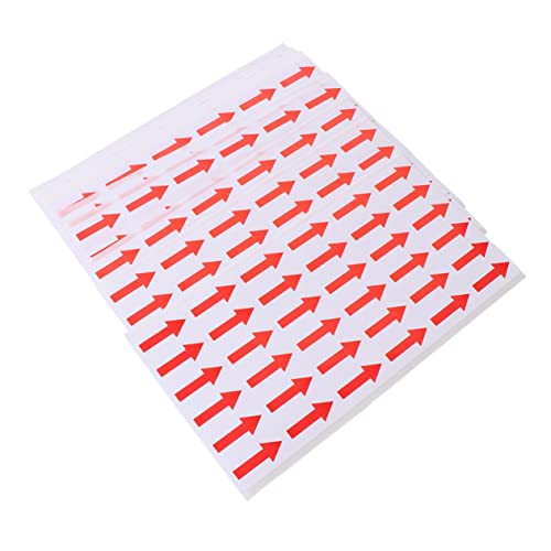 Sewroro 500 Stück Pfeiletikett Richtungsaufkleber Stichworte Pfeilaufkleber Für Geschäft Gerichtet Pfeilaufkleber Klein Rot Selbstklebendes Material Aus Hochwertigem Beschichtetem Papier von Sewroro