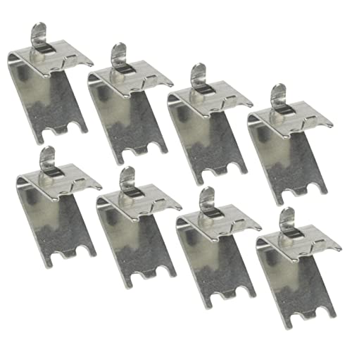 Sewroro 8 Stücke Kühlschrank Regal Klemme Haken Metall Kühler Regal Klammer Clips Edelstahl Gefrierschrank Unterstützung Haken Sewroro 8 Stücke Kühlschrank Regal Klemme Haken Metall Kühler Regal Klammer Clips Edelstahl Gefrierschrank Unterstützung Haken von Sewroro