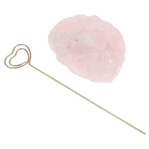 Sewroro Rohe Stickelnoten Fotoständer Notizkartenhalter Eheringhalter Bildhalter Für Tische Süßer Visitenkartenhalter Notizzettelhalter Ständer Für Fotoclips Rosa Kristallstein von Sewroro