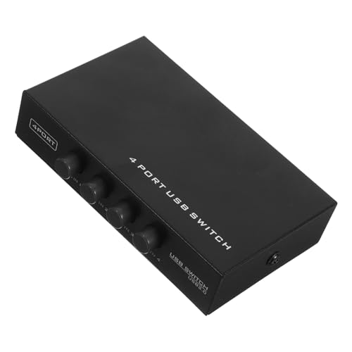 Sewroro USB Port Druckerfreigabe Hub für Scanner Tastaturen USB Geräte mit Individueller Tastensteuerung Kompatibel mit Xp Schwarz Sewroro USB Port Druckerfreigabe Hub für Scanner Tastaturen USB Geräte mit Individueller Tastensteuerung Kompatibel mit Xp Schwarz von Sewroro