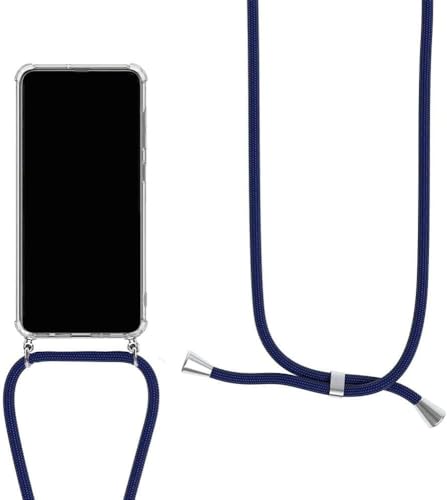 Handykette kompatibel für VIVO V50 Hülle,Handyhülle Transparent Silikon Schutzhülle - Necklace Hülle mit Band Handy-Kette Fallschutzhülle Schnur Kette zum Umhängen Case,Navy blau Handykette kompatibel für VIVO V50 Hülle,Handyhülle Transparent Silikon Schutzhülle - Necklace Hülle mit Band Handy-Kette Fallschutzhülle Schnur Kette zum Umhängen Case,Navy blau von Sewutoyu