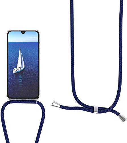 Handykette kompatibel mit Honor 90 Lite Hülle,Handyhülle Transparent Silikon Schutzhülle - Necklace Hülle mit Band Handy-Kette Fallschutzhülle Schnur Kette zum Umhängen Case,Navy blau Handykette kompatibel mit Honor 90 Lite Hülle,Handyhülle Transparent Silikon Schutzhülle - Necklace Hülle mit Band Handy-Kette Fallschutzhülle Schnur Kette zum Umhängen Case,Navy blau von Sewutoyu