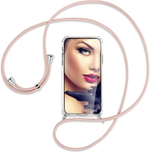 Handykette kompatibel mit OnePlus Nord 4 Hülle,Handyhülle Transparent Silikon Schutzhülle - Necklace Hülle mit Band Handy-Kette Fallschutzhülle Schnur Kette zum Umhängen Case,Roségold Handykette kompatibel mit OnePlus Nord 4 Hülle,Handyhülle Transparent Silikon Schutzhülle - Necklace Hülle mit Band Handy-Kette Fallschutzhülle Schnur Kette zum Umhängen Case,Roségold von Sewutoyu