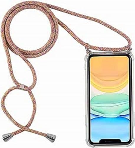 Handykette kompatibel mit Samsung Galaxy A16 Hülle,Handyhülle Transparent Silikon Schutzhülle - Necklace Hülle mit Band Handy-Kette Fallschutzhülle Schnur Kette zum Umhängen Case,Rainbow Handykette kompatibel mit Samsung Galaxy A16 Hülle,Handyhülle Transparent Silikon Schutzhülle - Necklace Hülle mit Band Handy-Kette Fallschutzhülle Schnur Kette zum Umhängen Case,Rainbow von Sewutoyu