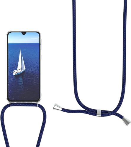 Klar Silikon Hülle kompatibel für Xiaomi Redmi Note 13 4G - Handyhülle Transparent Silikon Schutzhülle - Necklace Hülle mit Band Handy-Kette Fallschutzhülle Stoßfest Kratzfest Case, Navy blau Klar Silikon Hülle kompatibel für Xiaomi Redmi Note 13 4G - Handyhülle Transparent Silikon Schutzhülle - Necklace Hülle mit Band Handy-Kette Fallschutzhülle Stoßfest Kratzfest Case, Navy blau von Sewutoyu
