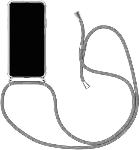 Klar Silikon Hülle kompatibel für Xiaomi Redmi Note 13 Pro 4G - Handyhülle Transparent Silikon Schutzhülle - Necklace Hülle mit Band Handy-Kette Fallschutzhülle Stoßfest Kratzfest Case, Silber Klar Silikon Hülle kompatibel für Xiaomi Redmi Note 13 Pro 4G - Handyhülle Transparent Silikon Schutzhülle - Necklace Hülle mit Band Handy-Kette Fallschutzhülle Stoßfest Kratzfest Case, Silber von Sewutoyu