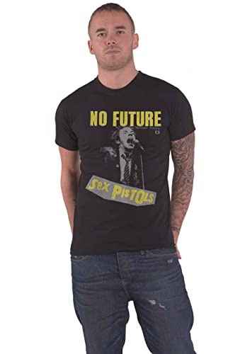 Das Sex Pistols T-Shirt ohne Zukunft Band Logo Neu Offiziell Herren Schwarz Größe M von Sex Pistols