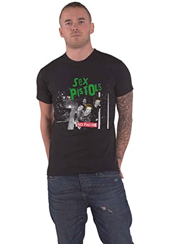 Das Sex Pistols T-Shirt ohne Zukunft Cover Foto Band Logo Neu Offiziell Herren Größe XL von Sex Pistols