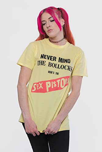 Sex Pistols offiziell T Shirt Never Mind The B*llocks Album Nue Unisex Gelb L von Rock Off officially licensed products