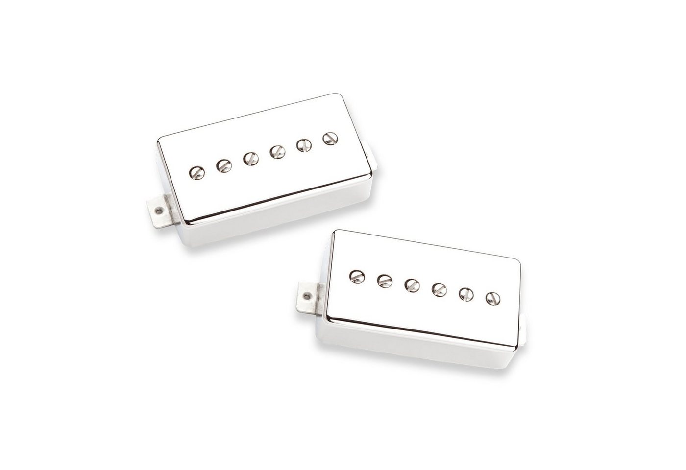 Seymour Duncan Tonabnehmer, (Phat Cat P-90 Humbucker Size Set Nickel Cover, E-Gitarre Tonabnehmer, P90), Phat Cat P-90, Humbucker Size Set, Nickel Cover - P90 Tonabnehmer von Seymour Duncan