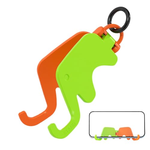 Seyrnicay Elefanten-Handyhalter Schlüsselanhänger | Desktop-Tiere, Handy-Unterstützung, Schlüsselanhänger – Tiere, Schreibtisch-Handyhalterung für Handy, Tablet, Leser von Seyrnicay