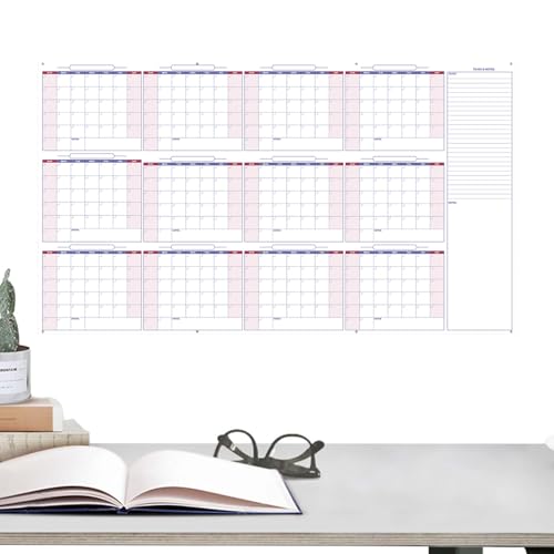 Seyrnicay Trocken abwischbarer Kalender für die Wand, 86,9 x 152,4 cm, monatliche Erinnerung, Whiteboard, löschbar, wiederverwendbar, großer Kalender für Arbeitsplatz, Zuhause, Schule Seyrnicay Trocken abwischbarer Kalender für die Wand, 86,9 x 152,4 cm, monatliche Erinnerung, Whiteboard, löschbar, wiederverwendbar, großer Kalender für Arbeitsplatz, Zuhause, Schule von Seyrnicay