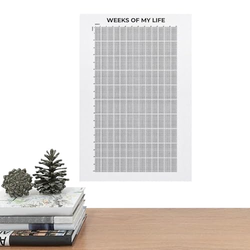 Weeks Of My Life Kalender | Woche meines Lebens Motivierende Zitate | Wochenposter 4000 Wochen Dein Leben in Wochen Wandkalender | Wandleben in Wochen Poster Kalender für Arbeitsbereich Arbeitszimmer Weeks Of My Life Kalender | Woche meines Lebens Motivierende Zitate | Wochenposter 4000 Wochen Dein Leben in Wochen Wandkalender | Wandleben in Wochen Poster Kalender für Arbeitsbereich Arbeitszimmer von Seyrnicay
