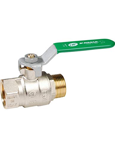Syveco 528009 Serie 528 Messing Kugelhahn, PN40, Grüner Flachstahlgriff, 2" MNPT x 2" FNPT von Sferaco