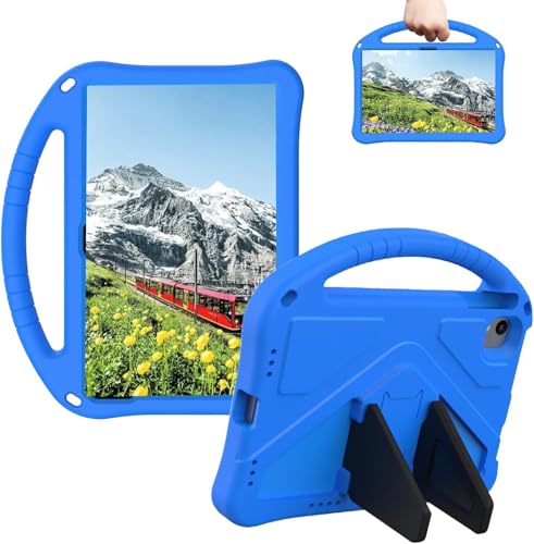 Sfulatdc Tablet-Schutzhülle mit eingebautem Griff und Ständer, leicht, kinderfreundlich, stoßfest, kompatibel mit Urao C107, 25,7 cm (10,1 Zoll), Blau von Sfulatdc