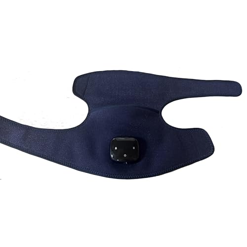 Sgakgu 3-In-1 Knie Massagegerät, Kniemassagegerät mit LED-Anzeige, Infrarot-Massagegerät mit 5-Stufiger Heiz und 8-Stufiger Vibrationsfunktion für Knie und Schultern, Kabellos (Blau) von Sgakgu