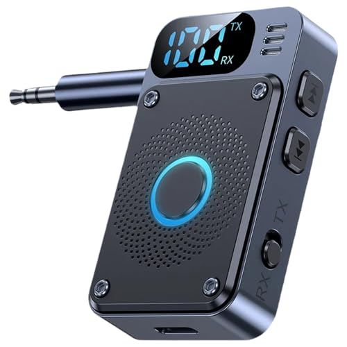 Sghtil Drahtloser Empfänger | Auto-FM-Sender mit Digitaldisplay - Audio-Empfänger-Konverter Mit Digitaldisplay & 3,5-mm-Anschluss Für Auto, Reisen, Flugzeug, Jugendliche, Computer, Kopfhörer & Sghtil Drahtloser Empfänger | Auto-FM-Sender mit Digitaldisplay - Audio-Empfänger-Konverter Mit Digitaldisplay & 3,5-mm-Anschluss Für Auto, Reisen, Flugzeug, Jugendliche, Computer, Kopfhörer & von Sghtil
