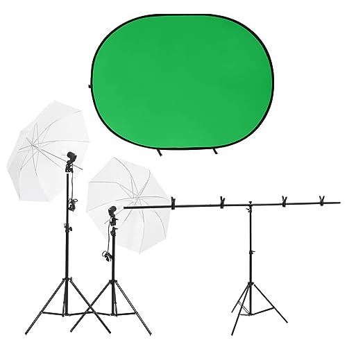ShGaxin Fotostudio-Set mit Leuchten und Hintergrund, Fotografie Zubehör, Kamera Zubehör, Hintergrundsystem Fotografie, YouTube Equipment, Greenscreen Set, Foto Beleuchtung ShGaxin Fotostudio-Set mit Leuchten und Hintergrund, Fotografie Zubehör, Kamera Zubehör, Hintergrundsystem Fotografie, YouTube Equipment, Greenscreen Set, Foto Beleuchtung von ShGaxin