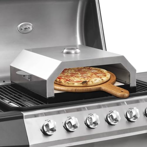 ShGaxin Pizzaofen mit Keramikstein für Gas-Kohlegrill Pizza Oven, Hochtemperatur Grill Pizza, Pizza Zubehör, Camping Backofen, Gasgrill Zubehör, Pizzarette ShGaxin Pizzaofen mit Keramikstein für Gas-Kohlegrill Pizza Oven, Hochtemperatur Grill Pizza, Pizza Zubehör, Camping Backofen, Gasgrill Zubehör, Pizzarette von ShGaxin
