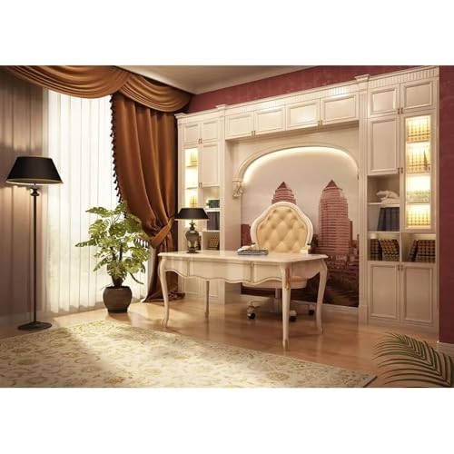 Arbeitszimmer Bücherregal Schreibtisch Foto Kulissen Vinyl Tuch Fotografischen Hintergrund Photocall Foto Studio für Kinder Familie YouTube 210cmx150cm von ShaHxczkzsL
