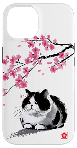 Hülle für iPhone 14 Japanese Ink Art – Sakura Cat Cherry Blossom Aesthetic Hülle für iPhone 14 Japanese Ink Art – Sakura Cat Cherry Blossom Aesthetic von Shadoori Fashion - Sumi-e Ink Japanese Aesthetic