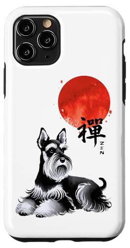 Zen Schnauzer Hund mit roter Sonne Kalligraphie Kunst Hülle für iPhone 11 Pro Zen Schnauzer Hund mit roter Sonne Kalligraphie Kunst Hülle für iPhone 11 Pro von Shadoori Fashion - Sumi-e Ink Japanese Aesthetic