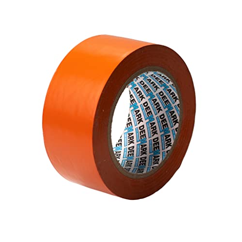 PVC-Bodenmarkierungsband | Premium-Vinyl-Sicherheitsmarkierungsband | für Lager, Industrie, Geschäfte | 50 mm x 33 m Einzelrolle (orange) von Shadow Foam
