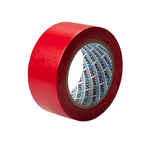 PVC-Bodenmarkierungsband | Premium-Vinyl-Sicherheitsmarkierungsband | für Lager, Industrie, Geschäfte | 50 mm x 33 m Einzelrolle (rot) von Shadow Foam