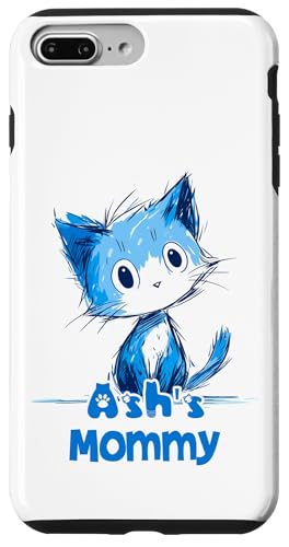 Lustiges blaues Katzen-Design für Ash Mommy Hülle für iPhone 7 Plus/8 Plus Lustiges blaues Katzen-Design für Ash Mommy Hülle für iPhone 7 Plus/8 Plus von ShadowPanda Apparel