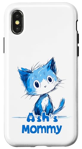 Lustiges blaues Katzen-Design für Ash Mommy Hülle für iPhone X/XS Lustiges blaues Katzen-Design für Ash Mommy Hülle für iPhone X/XS von ShadowPanda Apparel