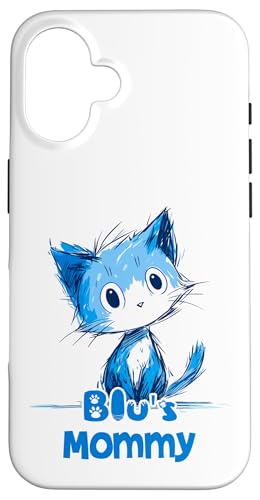 Lustiges blaues Katzen-Design für Blu Mommy Hülle für iPhone 16 Lustiges blaues Katzen-Design für Blu Mommy Hülle für iPhone 16 von ShadowPanda Apparel