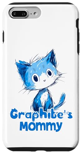 Lustiges blaues Katzen-Design für Graphit-Mama Hülle für iPhone 7 Plus/8 Plus Lustiges blaues Katzen-Design für Graphit-Mama Hülle für iPhone 7 Plus/8 Plus von ShadowPanda Apparel
