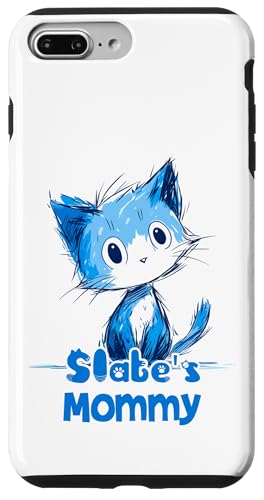 Lustiges blaues Katzen-Design für Schiefermama Hülle für iPhone 7 Plus/8 Plus Lustiges blaues Katzen-Design für Schiefermama Hülle für iPhone 7 Plus/8 Plus von ShadowPanda Apparel