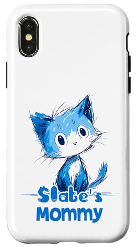Lustiges blaues Katzen-Design für Schiefermama Hülle für iPhone X/XS Lustiges blaues Katzen-Design für Schiefermama Hülle für iPhone X/XS von ShadowPanda Apparel