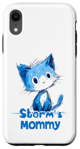 Lustiges blaues Katzen-Design für Sturmmama Hülle für iPhone XR Lustiges blaues Katzen-Design für Sturmmama Hülle für iPhone XR von ShadowPanda Apparel