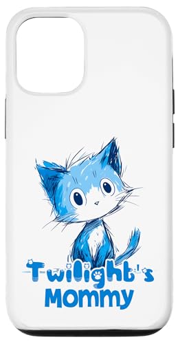 Lustiges blaues Katzen-Design für Twilight Mommy Hülle für iPhone 12/12 Pro Lustiges blaues Katzen-Design für Twilight Mommy Hülle für iPhone 12/12 Pro von ShadowPanda Apparel