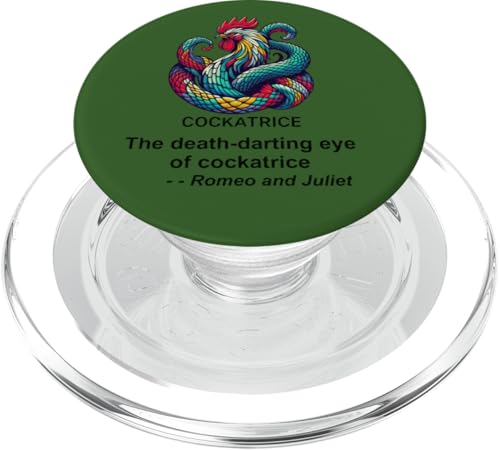 Distressed Darting Eye Cockatrice Romeo Juliet Shakespeare PopSockets PopGrip für MagSafe Distressed Darting Eye Cockatrice Romeo Juliet Shakespeare PopSockets PopGrip für MagSafe von Shakespearean Quotes Apparel