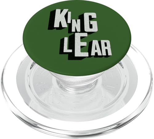 Distressed King Lear Shakespeare Tragödie Spieltitel PopSockets PopGrip für MagSafe von Shakespearean Quotes Apparel