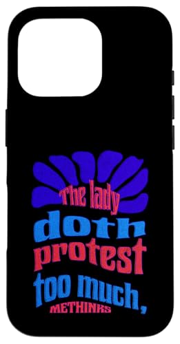 Distressed Lady Protest Hamlet Shakespeare-Zitat Tragödie Hülle für iPhone 16 Pro von Shakespearean Quotes Apparel