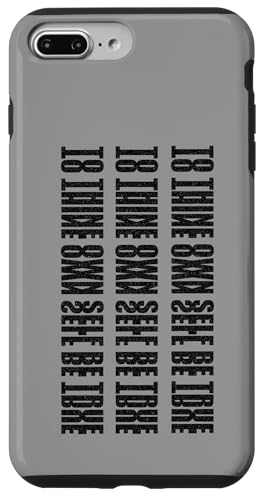 Distressed Own Self True False Hamlet Shakespeare-Zitat Hülle für iPhone 7 Plus/8 Plus Distressed Own Self True False Hamlet Shakespeare-Zitat Hülle für iPhone 7 Plus/8 Plus von Shakespearean Quotes Apparel