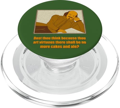 Distressed Virtuous Cakes Ale Twelfth Night Shakespeare PopSockets PopGrip für MagSafe Distressed Virtuous Cakes Ale Twelfth Night Shakespeare PopSockets PopGrip für MagSafe von Shakespearean Quotes Apparel