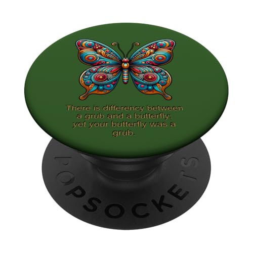 Grub Butterfly Coriolanus Shakespeare-Zitat Tragödie Spiel PopSockets Klebender PopGrip von Shakespearean Quotes Apparel